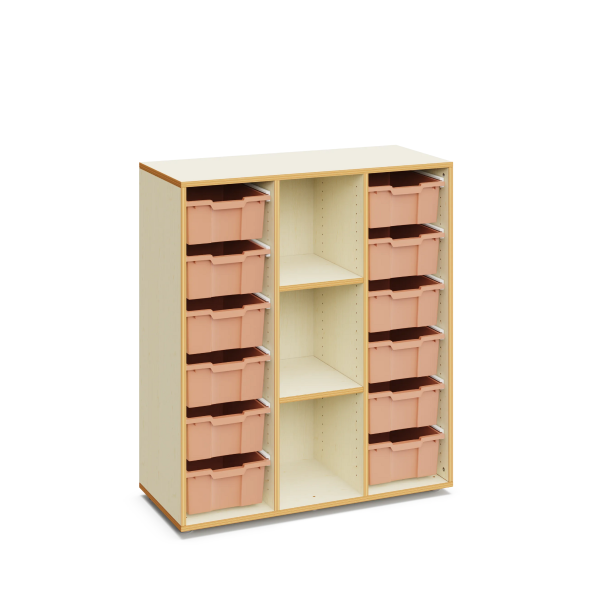 Armario Blair 12 cubetas grandes Light Terracota