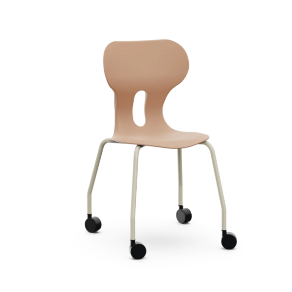 Silla Lia Castors T4 Light Terracota