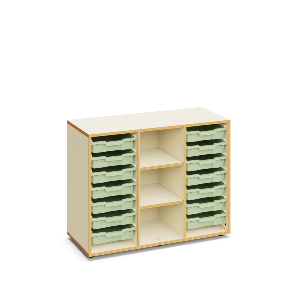 Armario Lucy 14 cubetas pequeñas Light Green