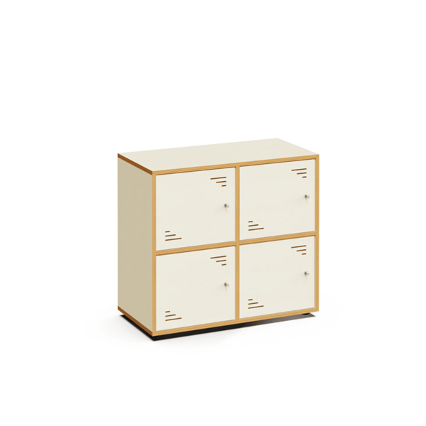 Taquillas Locky 2x2 80 cm Maple White