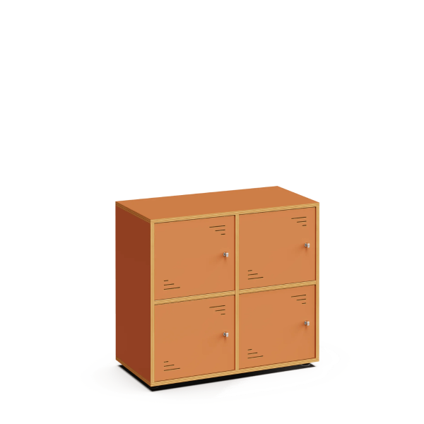 Taquillas Locky 2x2 80 cm Light Terracota