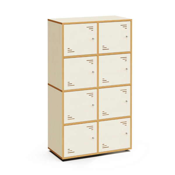 Taquillas Locky 2x4 160 cm Maple White