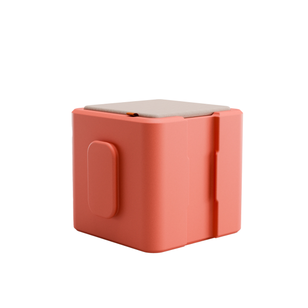 Asiento modular cubo Pie Coral Rose