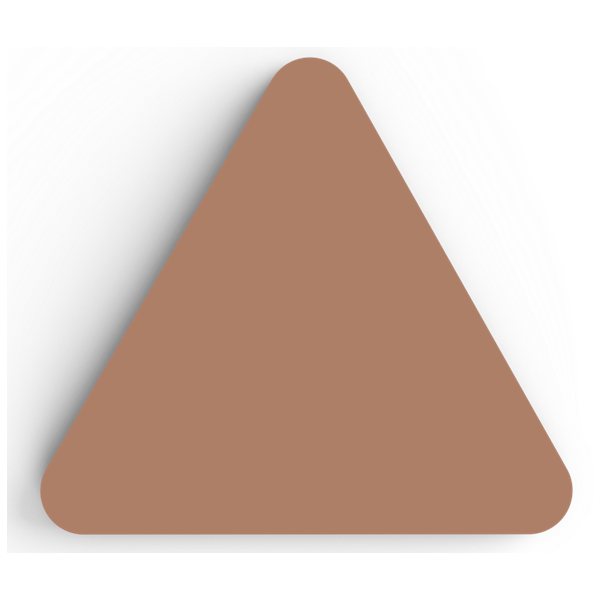 Panel acústico Velvet triangular 8 u. Light Terracota
