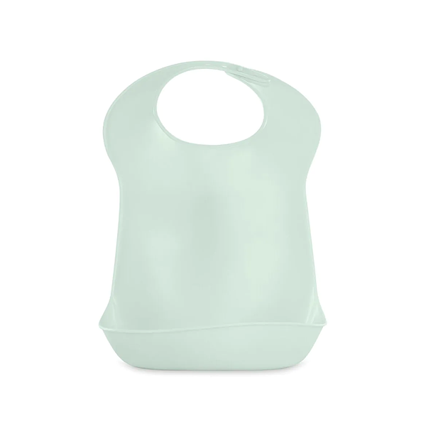 Babero plástico blandito con bolsillo Mint