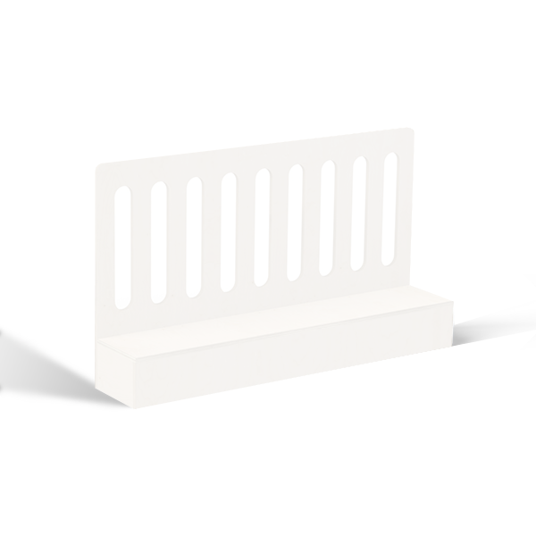Valla con banco 150X30X87 cm MDF Blanco