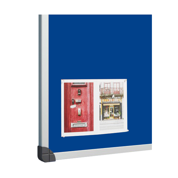 Tablero corcho tapizado 760 100x175 cm Azul osc.