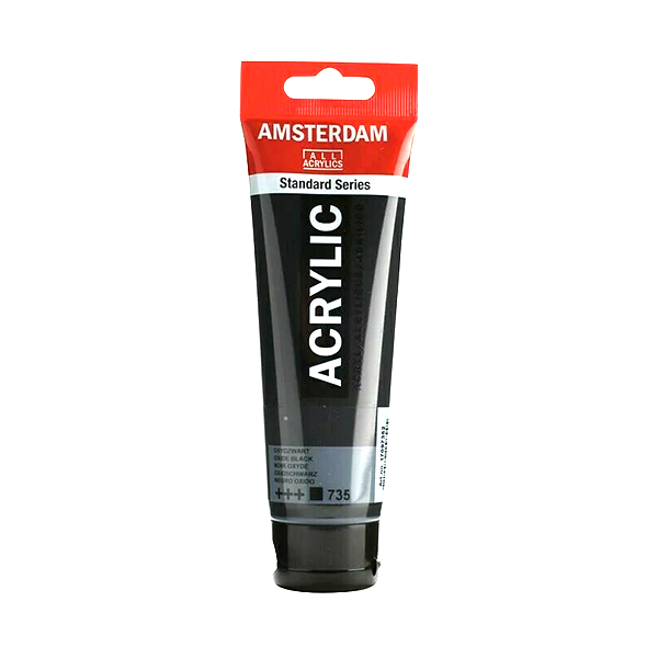 Pintura acrílica Amsterdam 120 ml. Negro Oxido