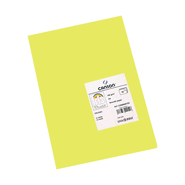 Pack 25 h. cartulina Iris 185 g Kiwi
