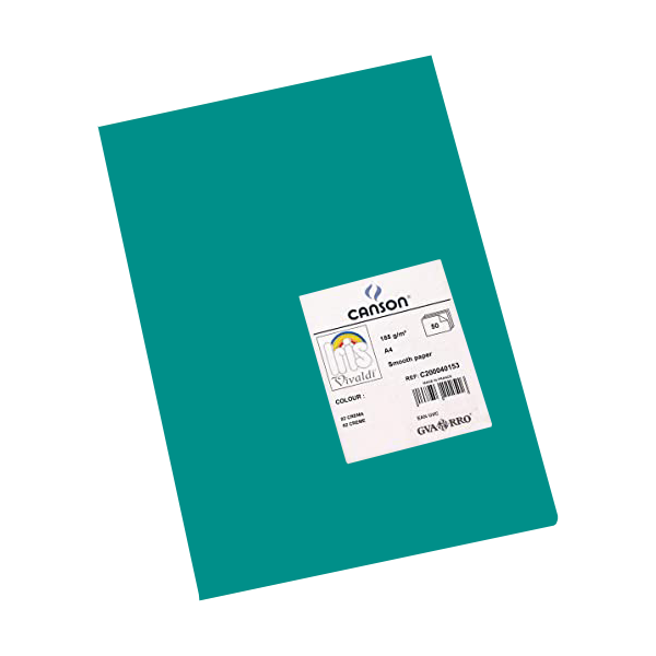 Pack 25 h. cartulina Iris 185 g Verde Menta