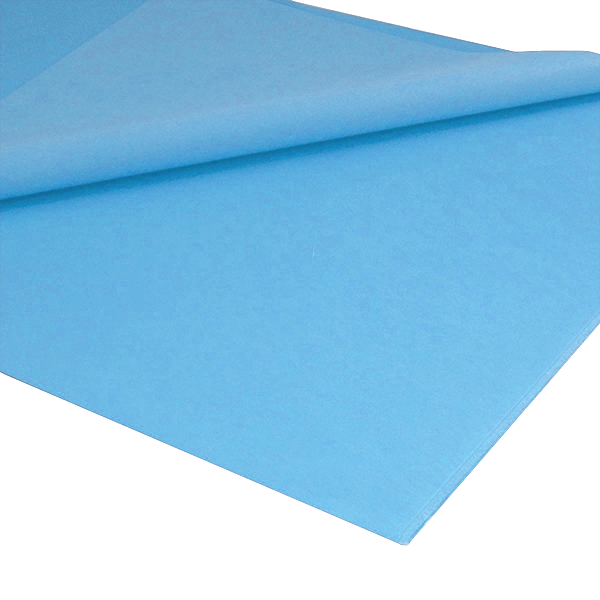 Mano papel seda 25 h. Azul claro