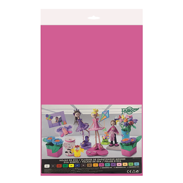 Plancha Eva 40x60 Fucsia. Bolsa 10