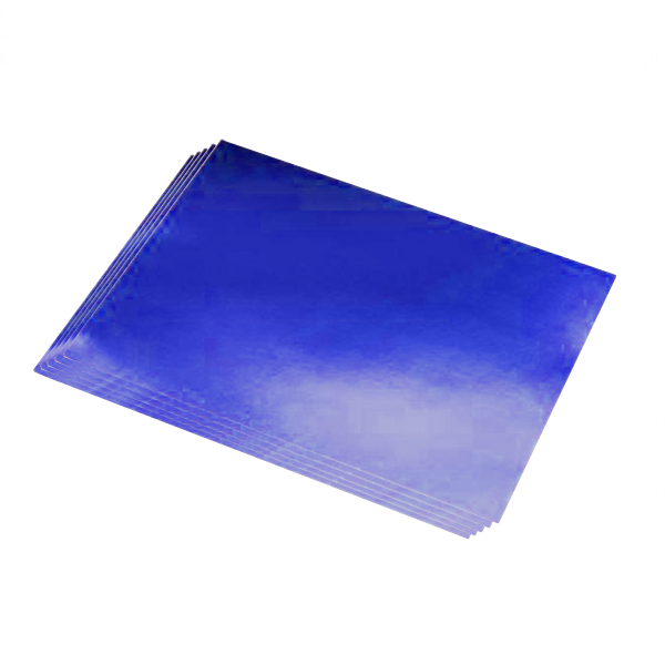 Pack 5 h. cartulina metalizada 50x65 Azul