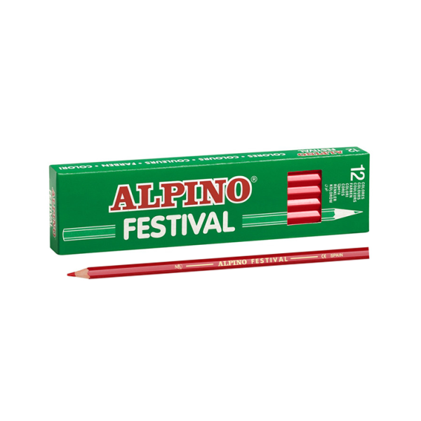 Lápiz Festival Rojo. Caja 12 u.