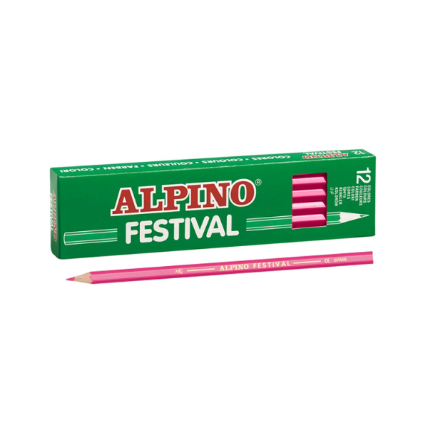 Lápiz Festival Rosa. Caja 12 u.