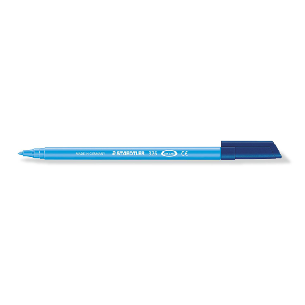 Rotulador Staedtler 326. Azul claro. Caja 10