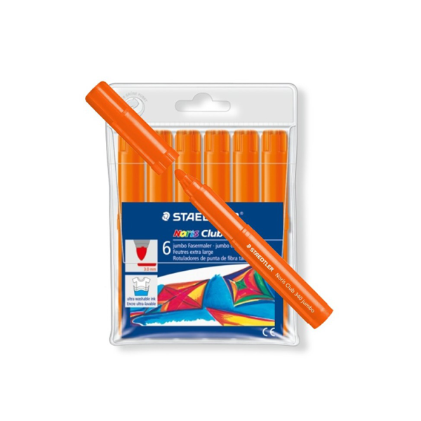 Rotulador Staedtler Noris-340 Naranja. Estuche 6