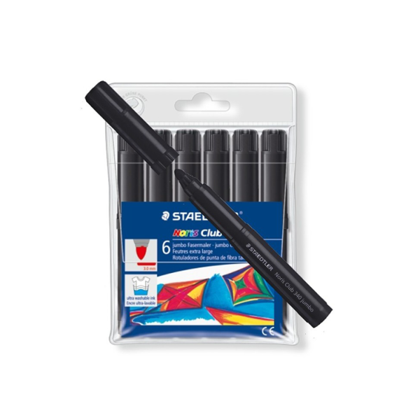 Rotulador Staedtler Noris-340 Negro. Estuche 6 - Material escolar