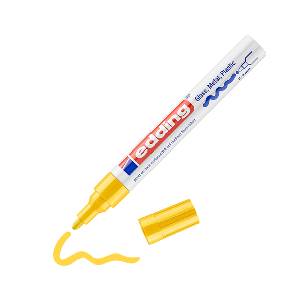 Rotulador Edding 750 efecto lacado Amarillo