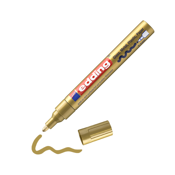 Rotulador Edding 750 efecto lacado Oro