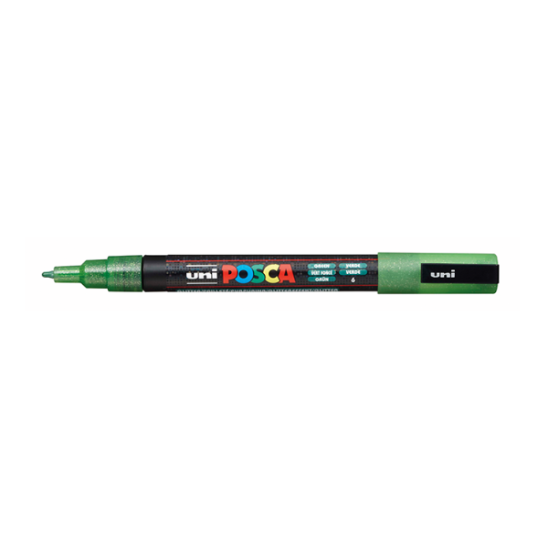 Rotulador Uni Posca PC-3M Purpurina Verde claro