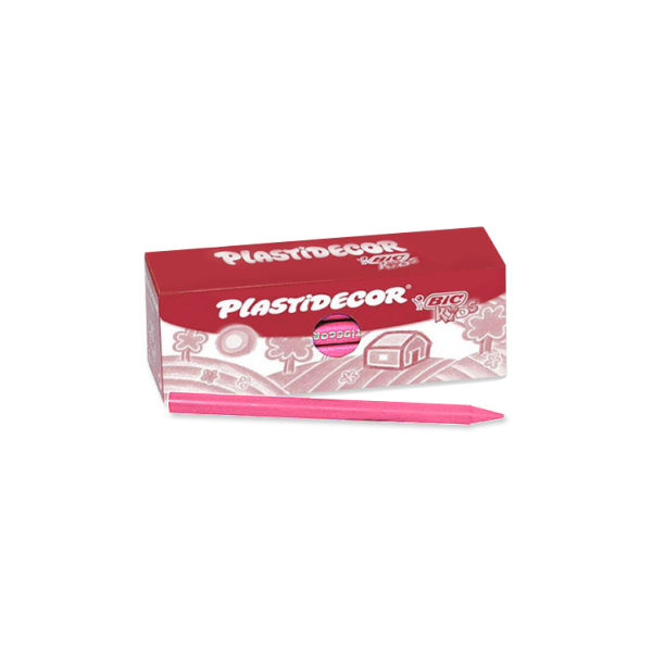 Caja 25 ceras Plastidecor Rosa