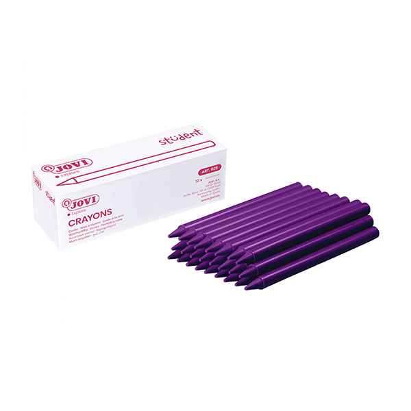 Caja 25 ceras Plasticolor Jovi Violeta