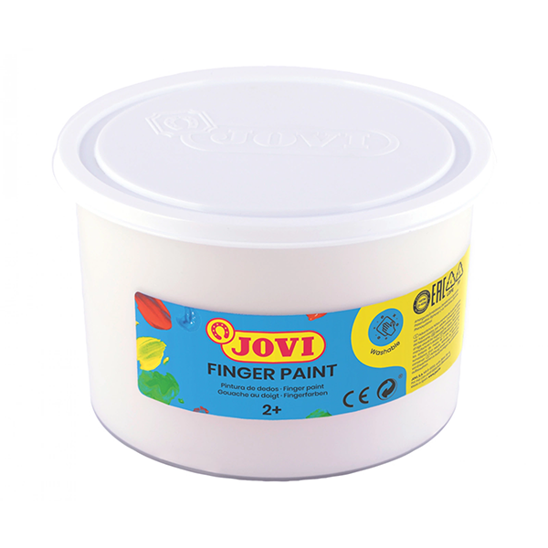 Pintura dedos Jovi 500 ml. Blanco - Material escolar. oficina y