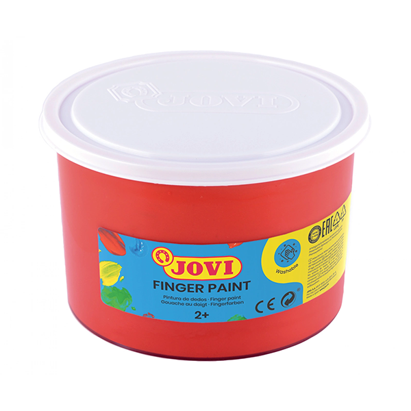 Pintura dedos Jovi 500 ml. Rojo