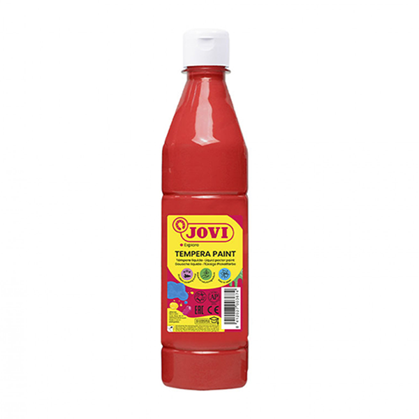 Pintura dedos JOVI 500 ml. Rojo