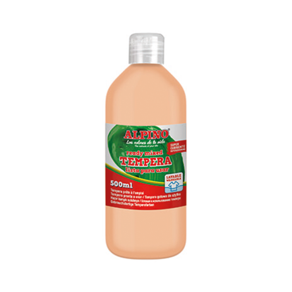 Témpera superlavable Alpino 500 ml Melocotón Claro