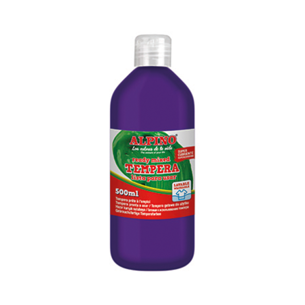 Témpera superlavable Alpino 500 ml Violeta