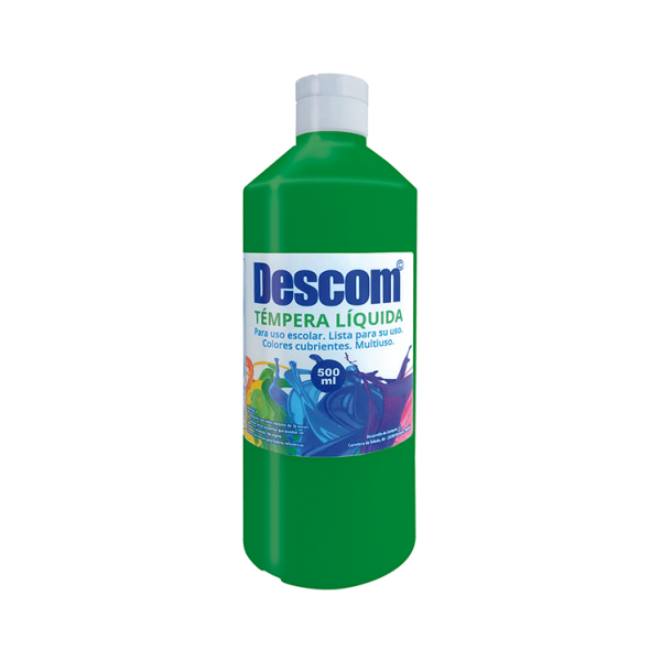 Témpera líquida Descom 500 ml Verde oscuro