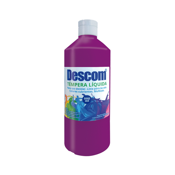 Témpera líquida Descom 500 ml Violeta