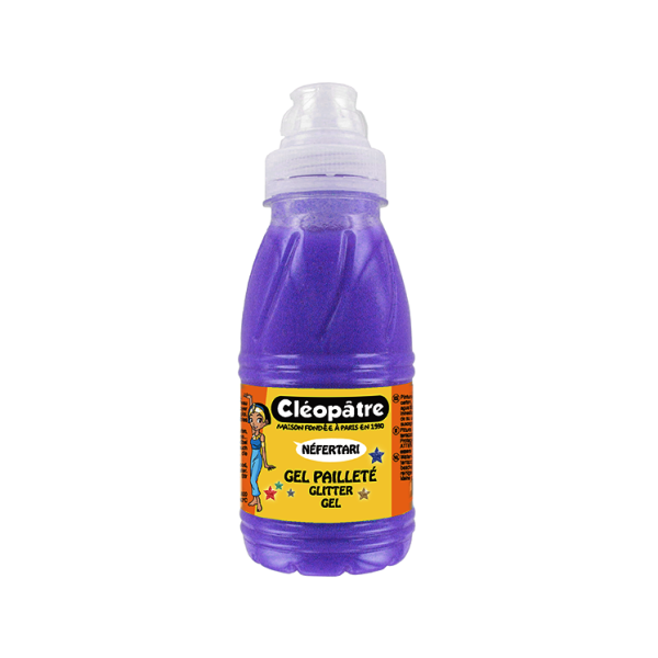 Gel purpurina Cleopatre neón 250 ml Violeta