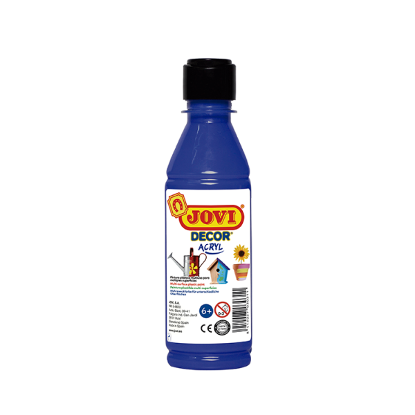 Pintura multiuso Jovidecor 250 ml. Azul oscuro