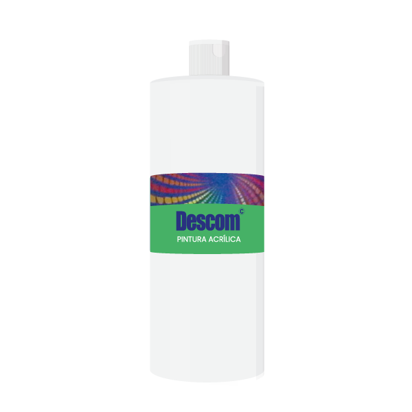 Pintura acrílica 500 ml Blanco. Uso escolar