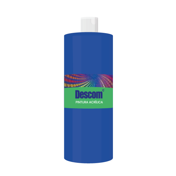 Pintura acrílica 500 ml Azul osc. Uso escolar