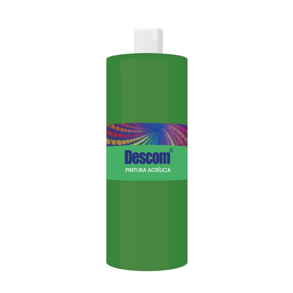 Pintura acrílica 500 ml Verde osc. Uso escolar