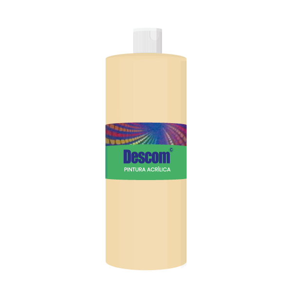 Pintura acrílica 500 ml Melocotón Claro. Uso escolar