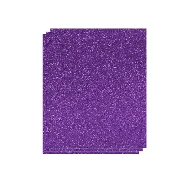 Planchas Eva 40x60 cm. Purpurina Violeta. Bolsa 3 u.