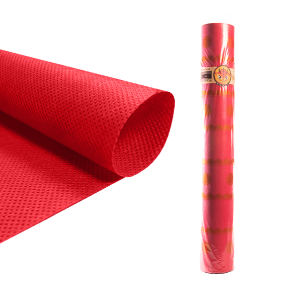 Rollo tejido bondy 160 cm x 10 m Rojo