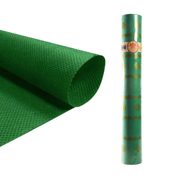 Rollo tejido bondy 160 cm x 10 m Verde osc.