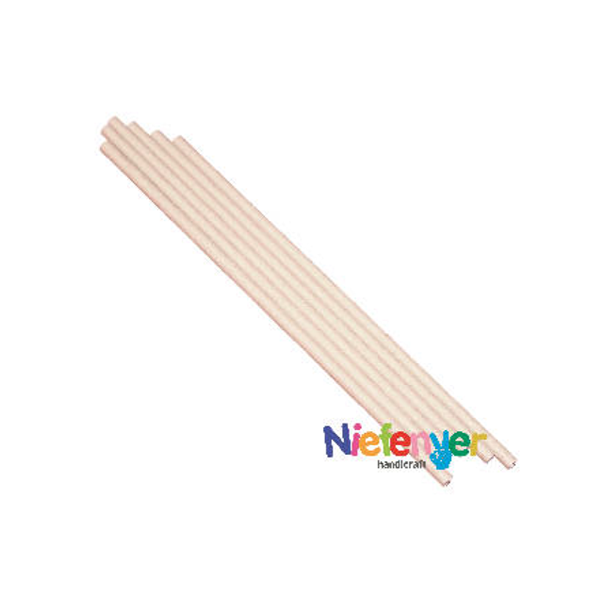 Pajitas papel 20 cm Kraft. Pack 25