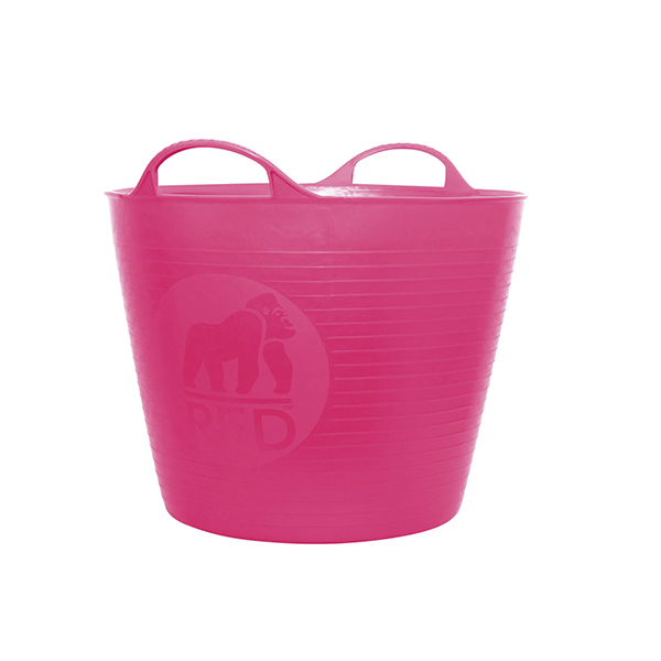 Capazo mediano Gorilla Tub 26L Ø39 cm rosa