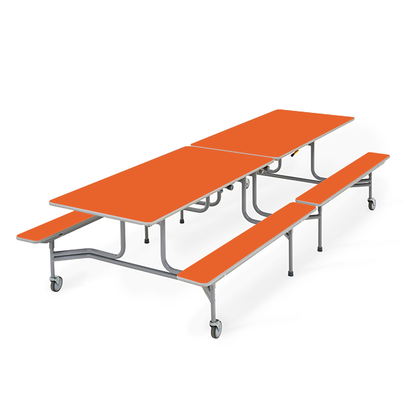 Mesa TTX13 305x75 cm alt. 74 cm Naranja