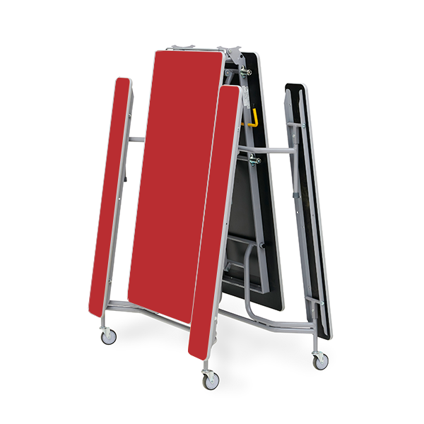 Mesa TTX13 305x75 cm alt. 74 cm Rojo