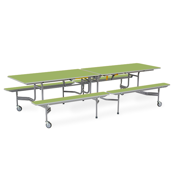 Mesa TTX13 305x75 cm. alt. 68 cm. Verde osc.